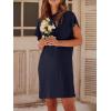 image:imageANRABESS Womens Summer T Shirt Dress 2026 Beach Vacation Travel Outfits Casual Simple Soft Mini Sundress Cover Up ClothesNavy Blue