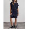 image:imageANRABESS Womens Summer T Shirt Dress 2026 Beach Vacation Travel Outfits Casual Simple Soft Mini Sundress Cover Up ClothesNavy Blue