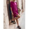 image:imageANRABESS Womens Summer T Shirt Dress 2026 Beach Vacation Travel Outfits Casual Simple Soft Mini Sundress Cover Up ClothesRed Violet