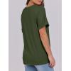 image:imageANRABESS Womens T Shirts Short Sleeve V Neck Shirts Summer Loose Fit Dressy Tops Business Casual Blouses 2026 Basic TeesArmy Green