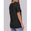 image:imageANRABESS Womens T Shirts Short Sleeve V Neck Shirts Summer Loose Fit Dressy Tops Business Casual Blouses 2026 Basic TeesBlack