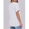 image:imageANRABESS Womens T Shirts Short Sleeve V Neck Shirts Summer Loose Fit Dressy Tops Business Casual Blouses 2026 Basic TeesWhite