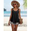 image:imageANRABESS Womens Tank Tops Lace Shoulder Scoop Neck Flowy Sleeveless Tops Casual Cute Tanks Summer Outfits Beach Vacation 2026Black