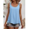 image:imageANRABESS Womens Tank Tops Lace Shoulder Scoop Neck Flowy Sleeveless Tops Casual Cute Tanks Summer Outfits Beach Vacation 2026Bright Blue