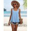 image:imageANRABESS Womens Tank Tops Lace Shoulder Scoop Neck Flowy Sleeveless Tops Casual Cute Tanks Summer Outfits Beach Vacation 2026Bright Blue