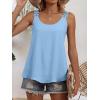 image:imageANRABESS Womens Tank Tops Lace Shoulder Scoop Neck Flowy Sleeveless Tops Casual Cute Tanks Summer Outfits Beach Vacation 2026Bright Blue