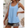 image:imageANRABESS Womens Tank Tops Lace Shoulder Scoop Neck Flowy Sleeveless Tops Casual Cute Tanks Summer Outfits Beach Vacation 2026Bright Blue