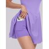 image:imageANRABESS Womens Tennis Athletic Pleated Summer Mini Dress 2026 Golf Workout Build in Shorts Casual Romper Short SundressPurple