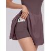 image:imageANRABESS Womens Tennis Athletic Pleated Summer Mini Dress 2026 Golf Workout Build in Shorts Casual Romper Short SundressPurple Brown