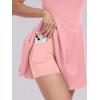 image:imageANRABESS Womens Tennis Athletic Pleated Summer Mini Dress 2026 Golf Workout Build in Shorts Casual Romper Short SundressSalmon Light Pink