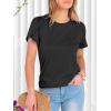 image:imageANRABESS Womens Tops Summer Eyelet Petal Short Sleeve T Shirts Dressy Casual Blouses Ladies Basic Tees 2026 Spring ClothesBlack