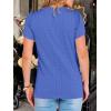 image:imageANRABESS Womens Tops Summer Eyelet Petal Short Sleeve T Shirts Dressy Casual Blouses Ladies Basic Tees 2026 Spring ClothesRoyal Blue