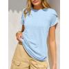image:imageANRABESS Womens Tops Summer Eyelet Petal Short Sleeve T Shirts Dressy Casual Blouses Ladies Basic Tees 2026 Spring ClothesSky Blue