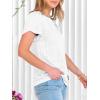 image:imageANRABESS Womens Tops Summer Eyelet Petal Short Sleeve T Shirts Dressy Casual Blouses Ladies Basic Tees 2026 Spring ClothesWhite