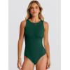 image:imageANRABESS Bodysuits for Women Summer Sleeveless Slim Fitted Crew Neck Bodysuit Tank Tops 2026 Sexy Going Out Trendy OutfitsForest