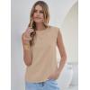 image:imageANRABESS Business Casual Tops for Womens Cap Sleeve Summer Dressy Shirts 2026 Trendy Work Office Outfits ClothingAlmond