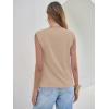 image:imageANRABESS Business Casual Tops for Womens Cap Sleeve Summer Dressy Shirts 2026 Trendy Work Office Outfits ClothingAlmond