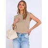 image:imageANRABESS Business Casual Tops for Womens Cap Sleeve Summer Dressy Shirts 2026 Trendy Work Office Outfits ClothingAlmond