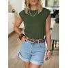 image:imageANRABESS Business Casual Tops for Womens Cap Sleeve Summer Dressy Shirts 2026 Trendy Work Office Outfits ClothingArmy Green