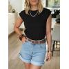 image:imageANRABESS Business Casual Tops for Womens Cap Sleeve Summer Dressy Shirts 2026 Trendy Work Office Outfits ClothingBlack