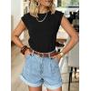 image:imageANRABESS Business Casual Tops for Womens Cap Sleeve Summer Dressy Shirts 2026 Trendy Work Office Outfits ClothingBlack