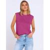 image:imageANRABESS Business Casual Tops for Womens Cap Sleeve Summer Dressy Shirts 2026 Trendy Work Office Outfits ClothingHot Pink