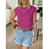 image:imageANRABESS Business Casual Tops for Womens Cap Sleeve Summer Dressy Shirts 2026 Trendy Work Office Outfits ClothingHot Pink