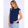 image:imageANRABESS Business Casual Tops for Womens Cap Sleeve Summer Dressy Shirts 2026 Trendy Work Office Outfits ClothingNavy Blue