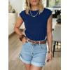 image:imageANRABESS Business Casual Tops for Womens Cap Sleeve Summer Dressy Shirts 2026 Trendy Work Office Outfits ClothingNavy Blue