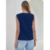 image:imageANRABESS Business Casual Tops for Womens Cap Sleeve Summer Dressy Shirts 2026 Trendy Work Office Outfits ClothingNavy Blue