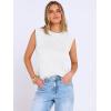 image:imageANRABESS Business Casual Tops for Womens Cap Sleeve Summer Dressy Shirts 2026 Trendy Work Office Outfits ClothingWhite