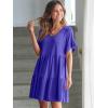 image:imageANRABESS Dresses for Women Summer 2026 V Neck Ruffle Sleeve A Line Tiered Flowy Casual Trendy Mini Beach Dress with PocketsRoyal Blue