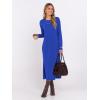 image:imageANRABESS Long Sleeve Midi Dresses for Women Fall Fashion Casual Vacation Crewneck Loose Split Striped Long Tshirts DressRoyal Blue