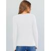 image:imageANRABESS Long Sleeve Shirts for Women V Neck Ribbed Knit Fitted Fall Basic Tshirts Going Out Tops 2026 Casual Trendy ClothesWhite