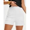 image:imageANRABESS Shorts for Women Summer Casual Elastic High Waist Lounge Comfy Dress Shorts with Pockets 2026 Beach Vacation ClothesWhite