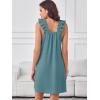 image:imageANRABESS Summer Dress for Women 2026 Casual Sleeveless Square Neck Ruffle Strap Beach Vacation Sundress with PocketsLake