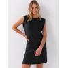 image:imageANRABESS Summer Dresses for Women 2026 Casual Crewneck Sleeveless Split WrinkleFree Mini Dress Beach Vacation Short SundressBlack