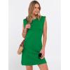 image:imageANRABESS Summer Dresses for Women 2026 Casual Crewneck Sleeveless Split WrinkleFree Mini Dress Beach Vacation Short SundressDeep Green