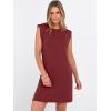 image:imageANRABESS Summer Dresses for Women 2026 Casual Crewneck Sleeveless Split WrinkleFree Mini Dress Beach Vacation Short SundressDeep Red