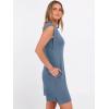 image:imageANRABESS Summer Dresses for Women 2026 Casual Crewneck Sleeveless Split WrinkleFree Mini Dress Beach Vacation Short SundressDenim Grey Blue