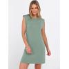 image:imageANRABESS Summer Dresses for Women 2026 Casual Crewneck Sleeveless Split WrinkleFree Mini Dress Beach Vacation Short SundressLight Green