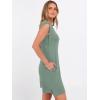 image:imageANRABESS Summer Dresses for Women 2026 Casual Crewneck Sleeveless Split WrinkleFree Mini Dress Beach Vacation Short SundressLight Green