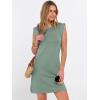 image:imageANRABESS Summer Dresses for Women 2026 Casual Crewneck Sleeveless Split WrinkleFree Mini Dress Beach Vacation Short SundressLight Green