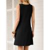 image:imageANRABESS Summer Dresses for Women 2026 Casual Keyhole Sleeveless Beach Cover Up Short Sundress Cruise Outfits Vcation ClothesBlack