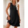 image:imageANRABESS Summer Dresses for Women 2026 Casual Keyhole Sleeveless Beach Cover Up Short Sundress Cruise Outfits Vcation ClothesBlack