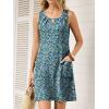 image:imageANRABESS Summer Dresses for Women 2026 Casual Keyhole Sleeveless Beach Cover Up Short Sundress Cruise Outfits Vcation ClothesBlue Ditsy Floral