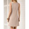 image:imageANRABESS Summer Dresses for Women 2026 Casual Keyhole Sleeveless Beach Cover Up Short Sundress Cruise Outfits Vcation ClothesParchment