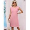 image:imageANRABESS Summer Dresses for Women 2026 Casual V Neck Sleeveless Split WrinkleFree Mini Dress Beach Vacation Short SundressPink