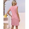 image:imageANRABESS Summer Dresses for Women 2026 Casual V Neck Sleeveless Split WrinkleFree Mini Dress Beach Vacation Short SundressPink