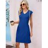 image:imageANRABESS Summer Dresses for Women 2026 Casual V Neck Sleeveless Split WrinkleFree Mini Dress Beach Vacation Short SundressRoyal Blue
